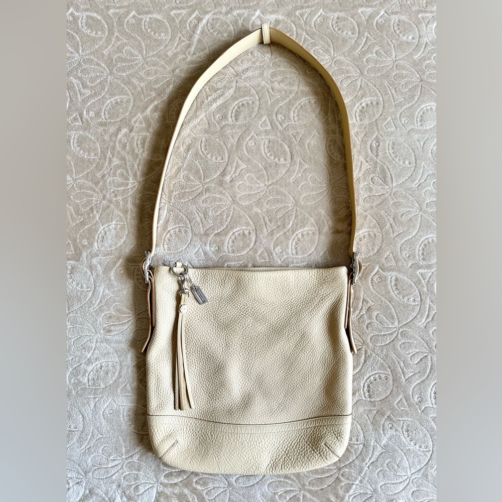 COACH LEGACY CREAM LEATHER CROSSBODY SHOULDER BAG